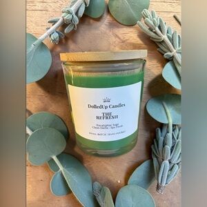 9oz Refresh Eucalyptus Sage Soy Candle | Clean Spa Scent